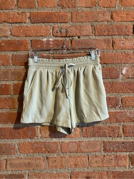 Forever 21 Pants - Women's Elastic Waist Drawstring Shorts - light green